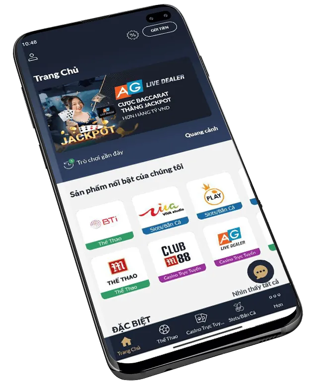 Kho trò chơi đa dạng bao gồm cá cược thể thao và casino